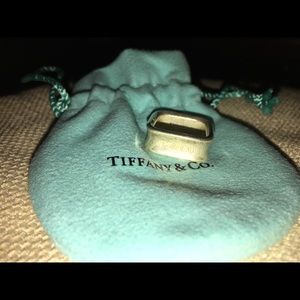 Tiffany and Co square ring. Sterling Silver size 6